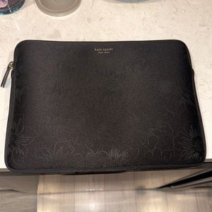Kate Spade black floral design 13x10 laptop case
